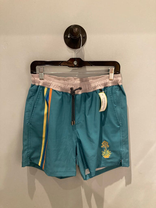 Baja Lama Stretch Trunks, Blue/Stripe, Men's M (Sample)
