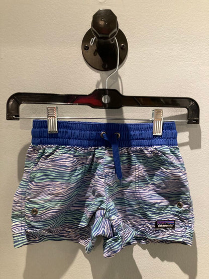 Patagonia Baggies, Blue Stripes, Kids XS