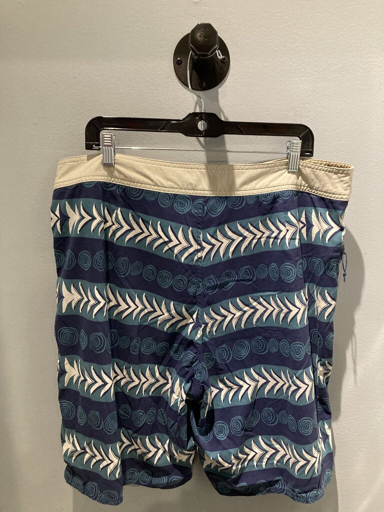 Patagonia Board Shorts, Blue/White, Men's 40