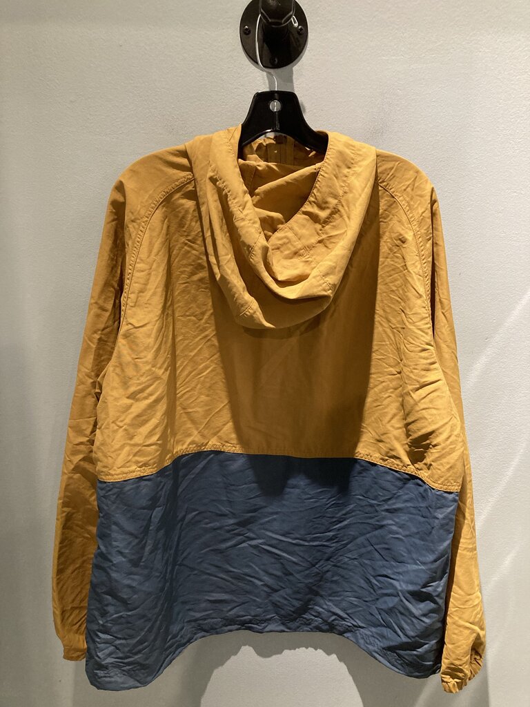 LL Bean Rain Anorak, Gold/Blue, Men's XL