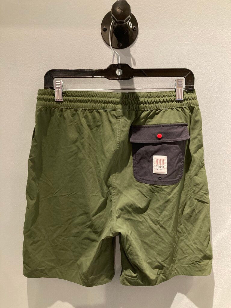 (Stain) Topo Shorts, Green/Black, Men's L