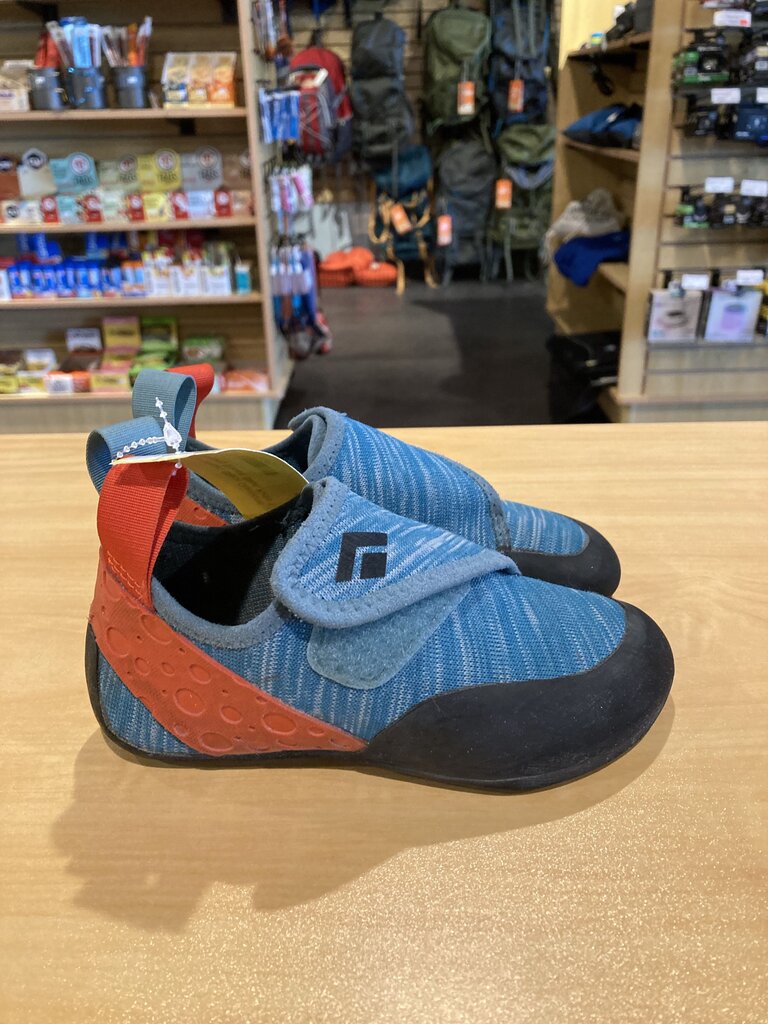 (Toe Wear) Black Diamond Climbing Shoes, Blue, Kids 1
