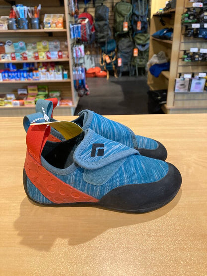 (Toe Wear) Black Diamond Climbing Shoes, Blue, Kids 1