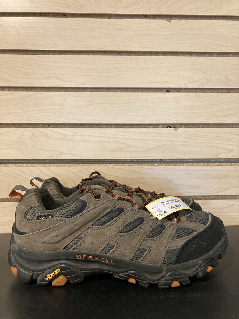 Merrell Moab 3 GTX Low Shoes, Grey/Orange, Men's 11.5