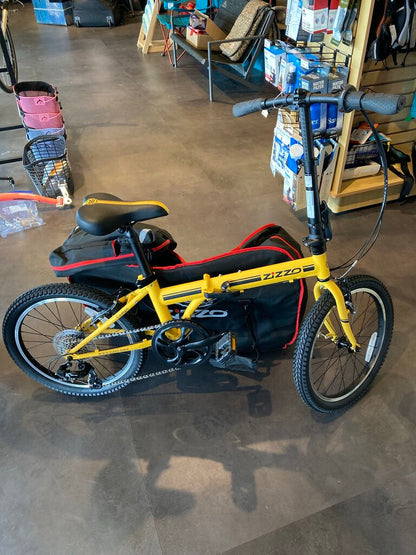 Zizzo Campo Folding Bike, Yellow/Black, 20" Wheels