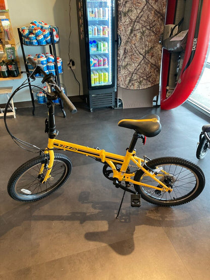 Zizzo Campo Folding Bike, Yellow/Black, 20" Wheels