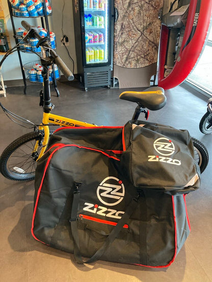 Zizzo Campo Folding Bike, Yellow/Black, 20" Wheels