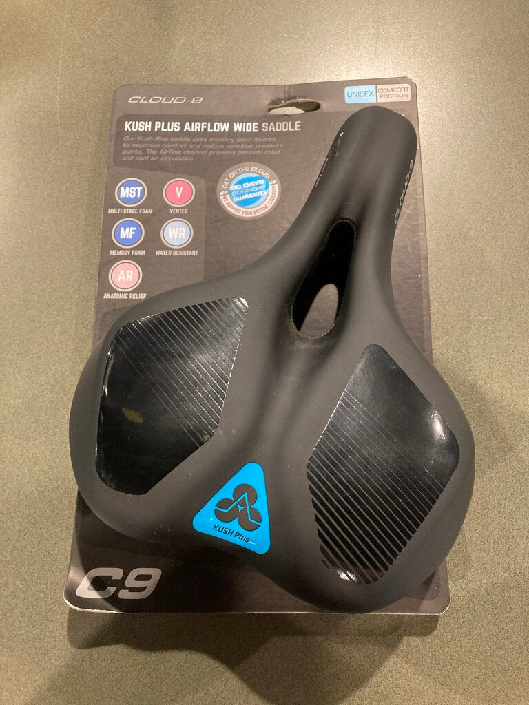 Cloud-9 Kush Plus Airflow Wide Saddle, Black (unused)