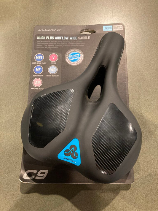 Cloud-9 Kush Plus Airflow Wide Saddle, Black (unused)