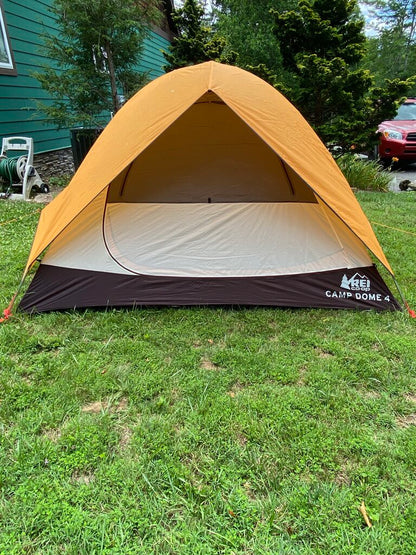 REI Camp Dome 4 Tent, Grey/Orange, 4P