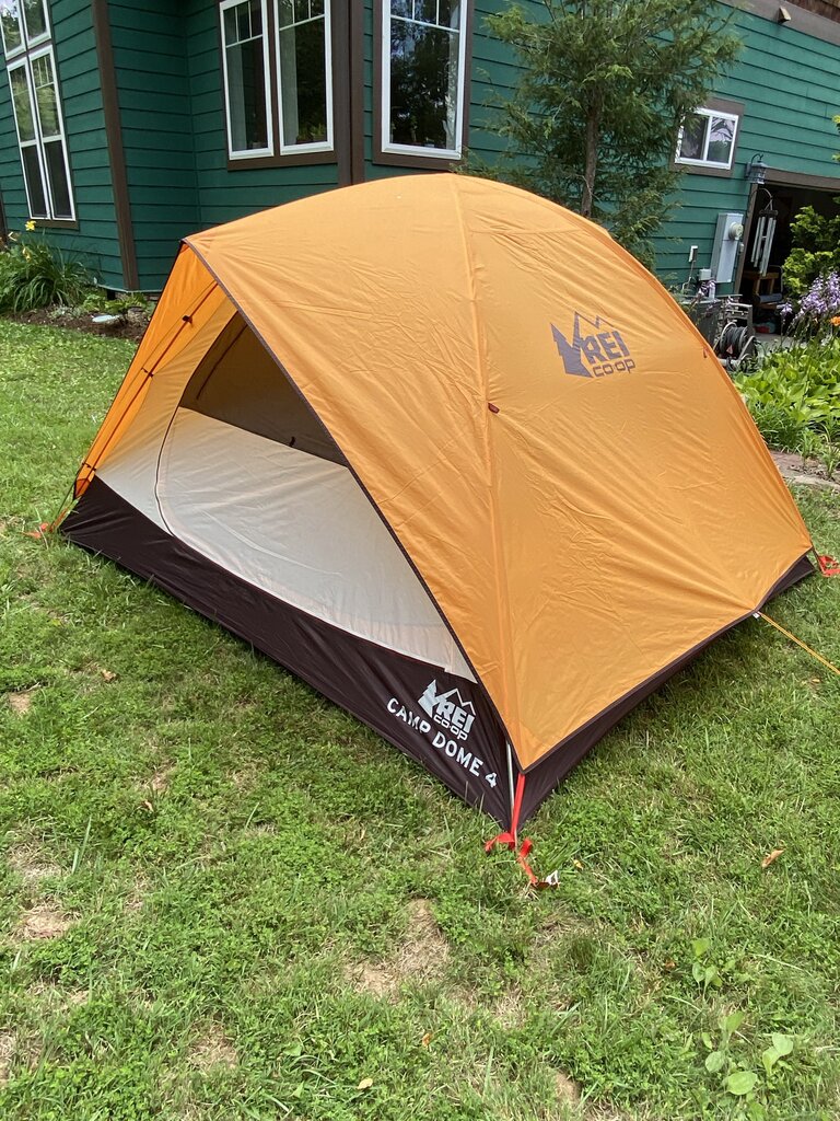 REI Camp Dome 4 Tent, Grey/Orange, 4P