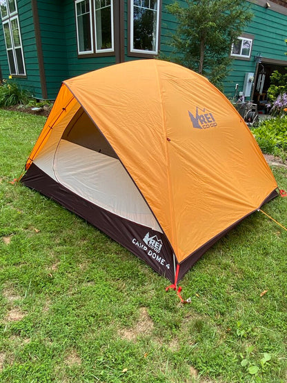 REI Camp Dome 4 Tent, Grey/Orange, 4P