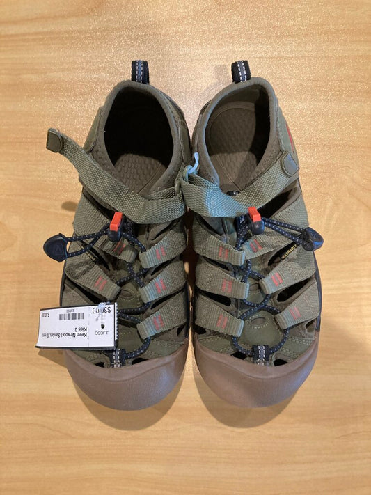 Keen Newport Sandals, Green, Kids 3