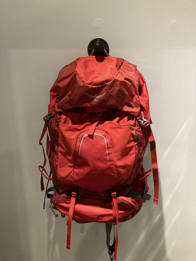 Osprey Atmos AG 65 Backpack, Red, 65L, M