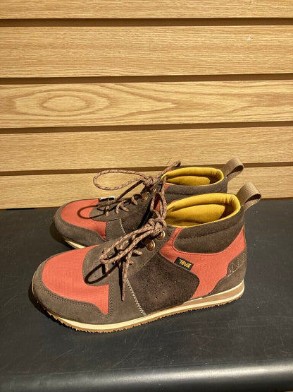 Teva Mid Sneakers, Red/Brown, Women's 9.5
