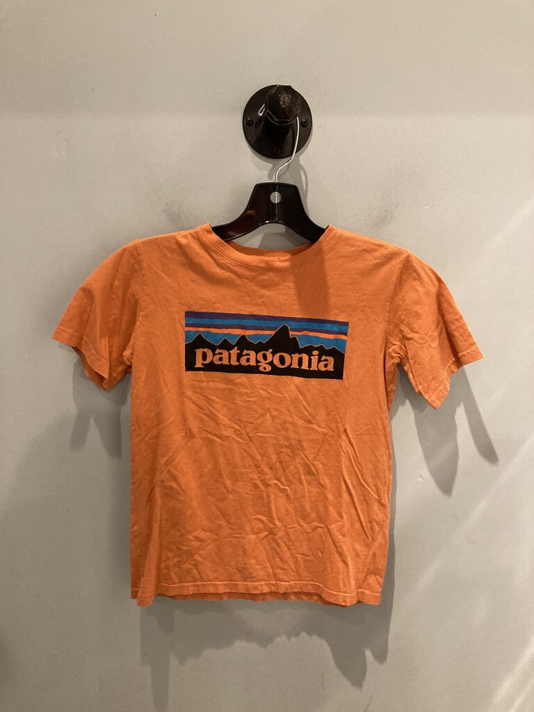 Patagonia SS Tee, Orange/Logo, Kid's M