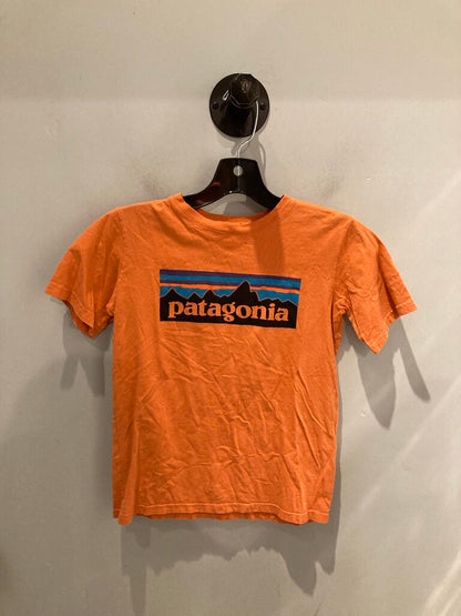 Patagonia SS Tee, Orange/Logo, Kid's M