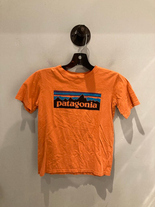 Patagonia SS Tee, Orange/Logo, Kid's M