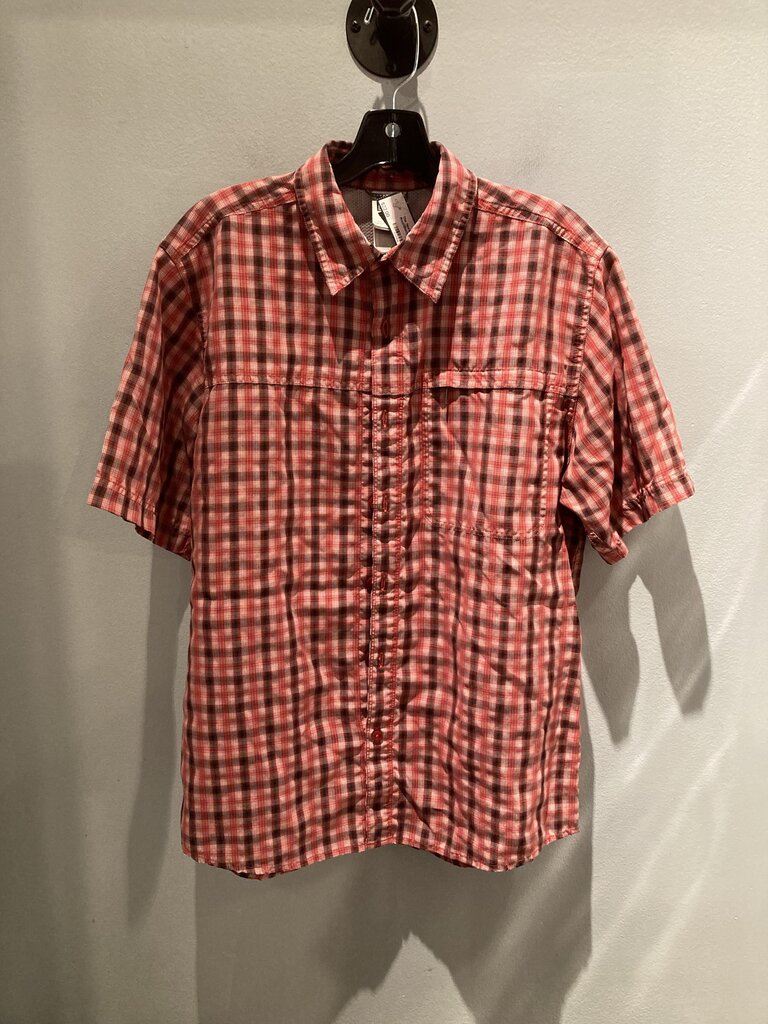 The North Face SS Button Up, Red/Black Plaid, Men's M