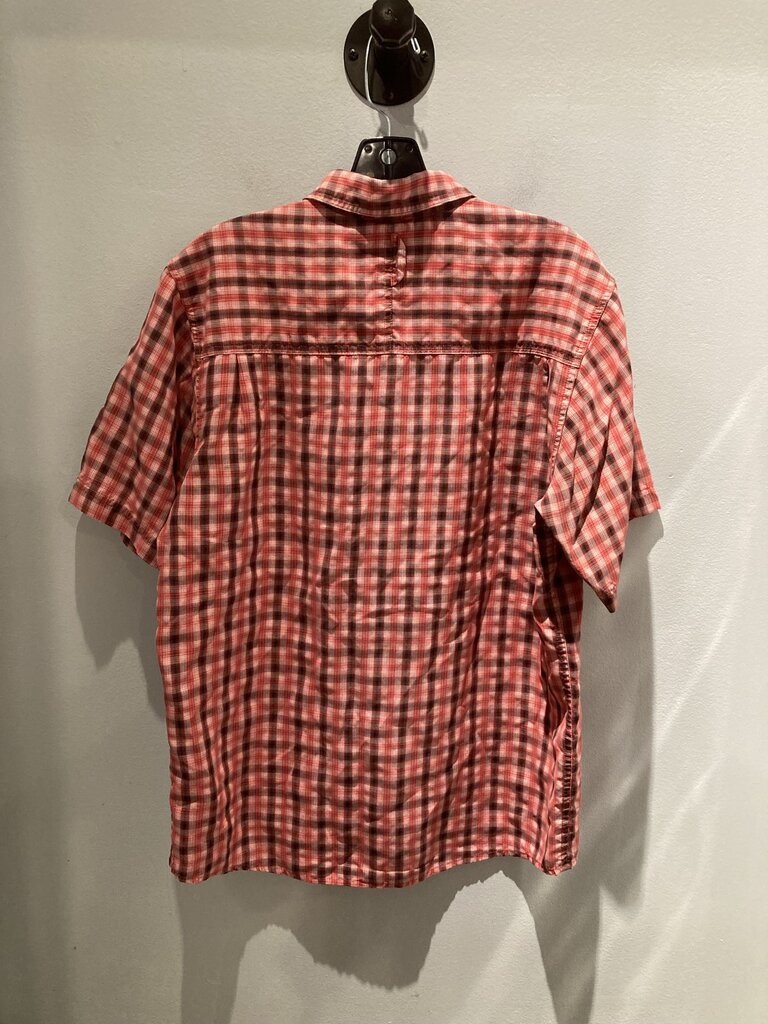 The North Face SS Button Up, Red/Black Plaid, Men's M
