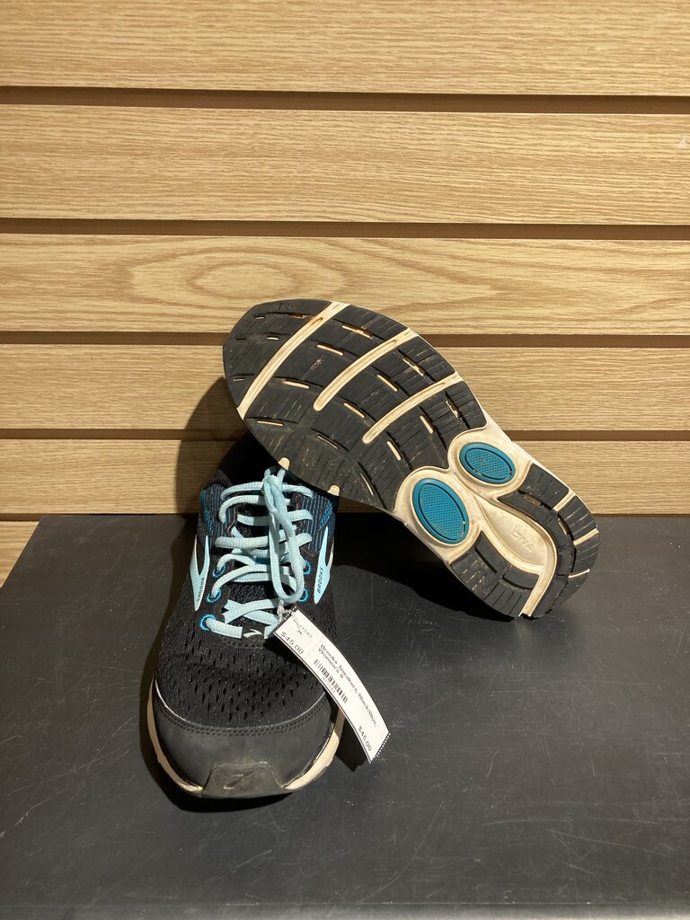Brooks Sneakers, Black/Blue, Women's 9