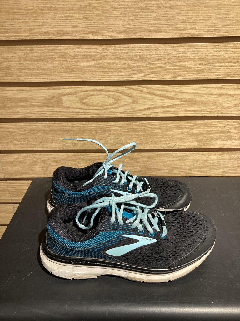 Brooks Sneakers, Black/Blue, Women's 9