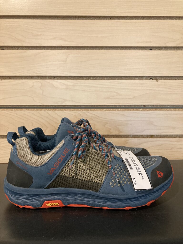 Vasque Low Hiking Shoes, Orange/Blue, Men's 9.5