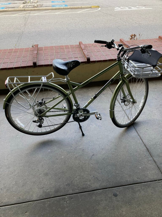 Novara Barrow Bike, Green/Black, S/M Frame, 700c Wheels