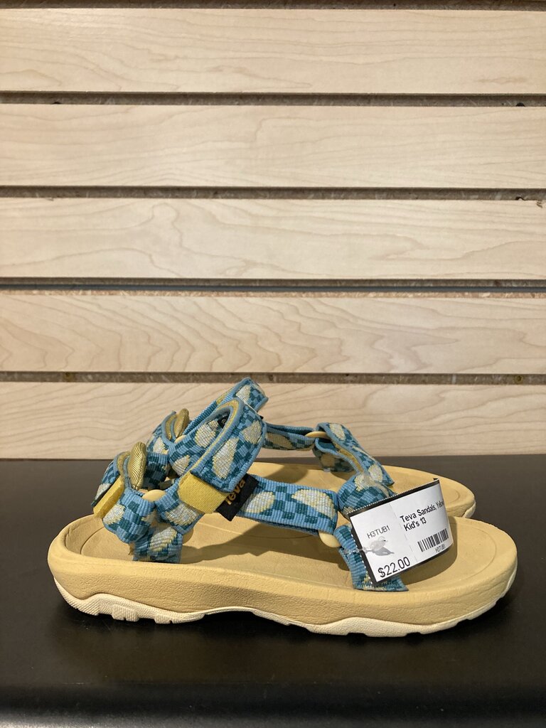 Teva Sandals, Yellow/Blue, Kid's 13