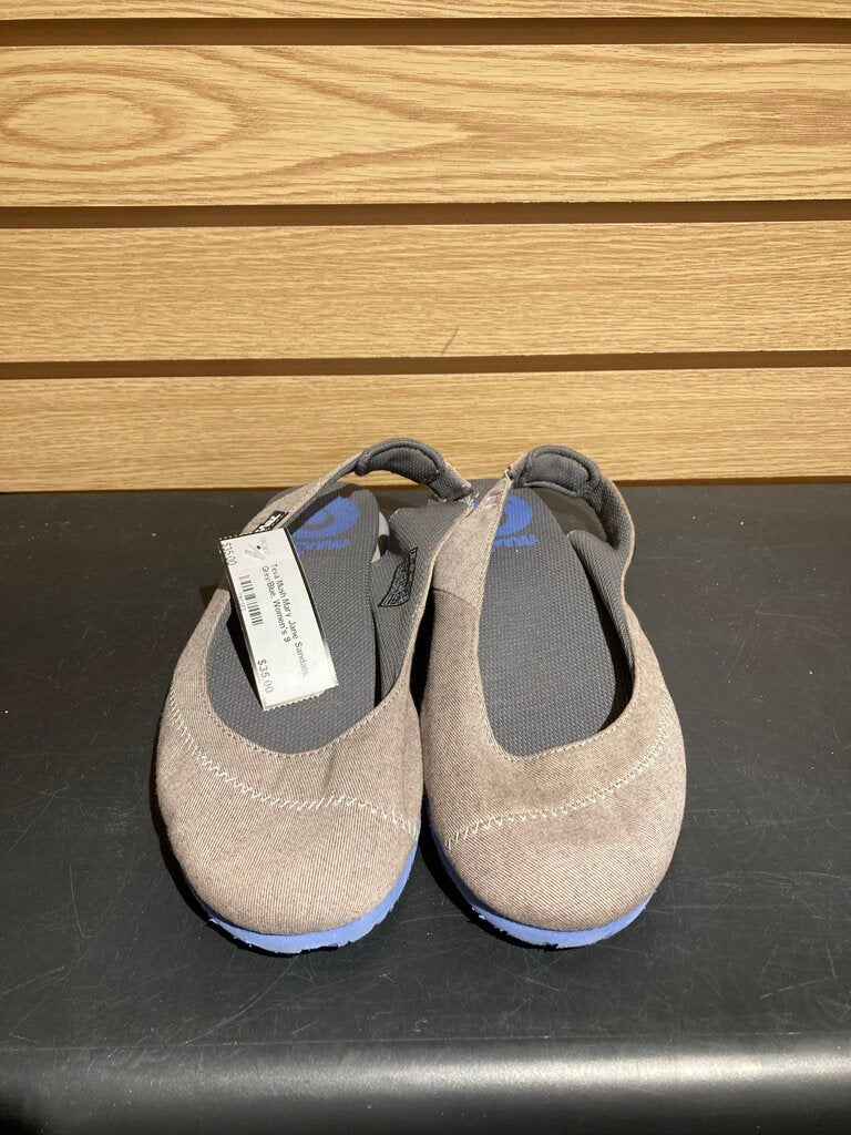 Teva Mush Mary Jane Sandals, Grey/Blue, Women's 9