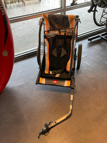 Allen Sports T1 Bike Trailer, Orange/Grey/Black, Single