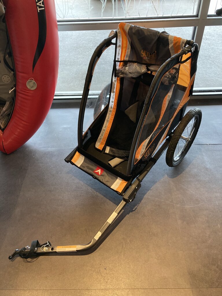 Allen Sports T1 Bike Trailer, Orange/Grey/Black, Single