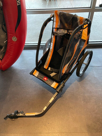 Allen Sports T1 Bike Trailer, Orange/Grey/Black, Single