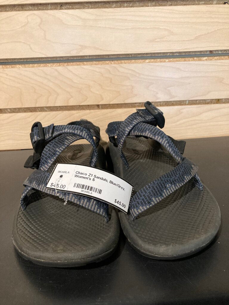 Chaco Z1 Sandals, Blue/Grey, Women's 5