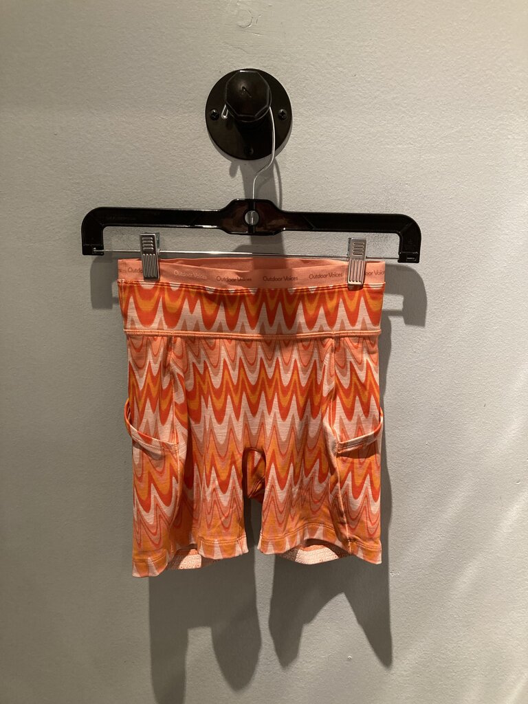 Outdoor Voices Shorts, Orange, Women's XXS