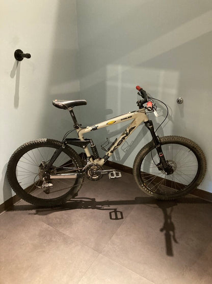 Kona Coiler Full Suspension Bike, Tan/Black/Yellow, 26" Wheel, 18.5" Frame