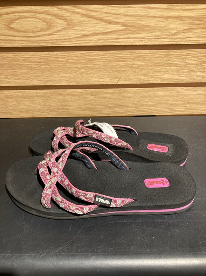 Teva Flip Flop, Black/Pink, Women's 10