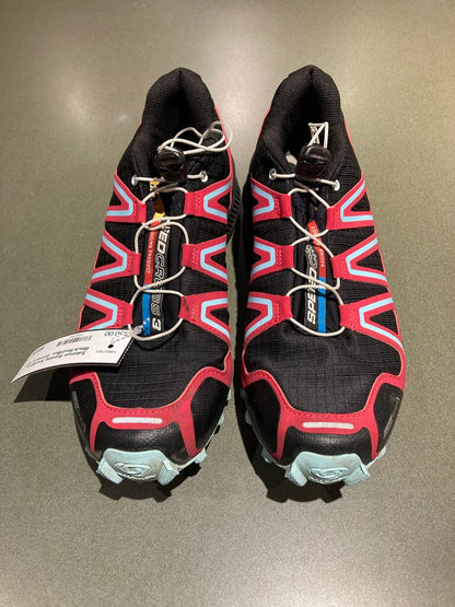 Salomon Running Sneakers, Black/Red/Blue, Women's 8.5