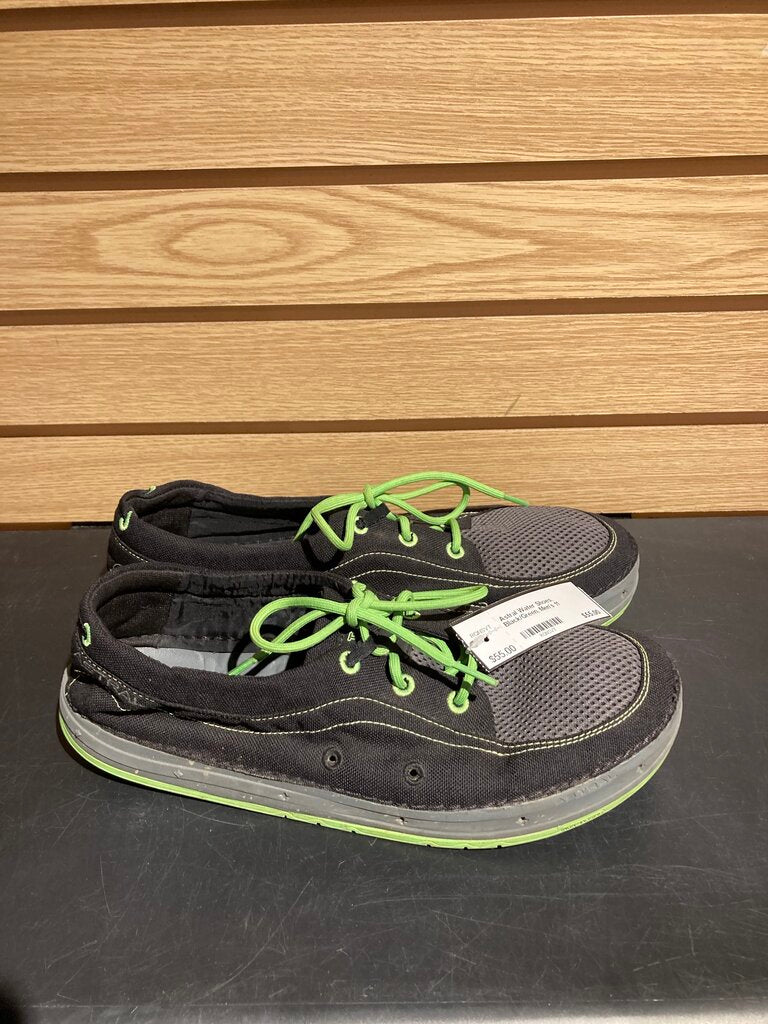 Astral Water Shoes, Black/Green, Men's 11