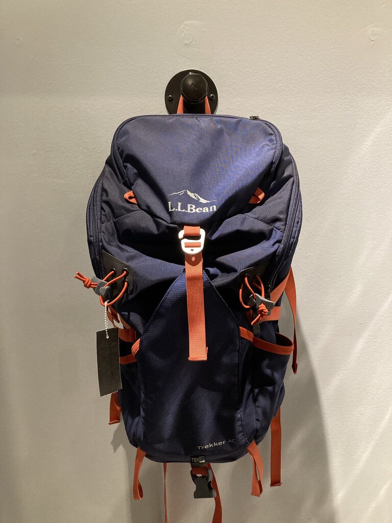 LL Bean Trekker AC Backpack, Blue/Pink