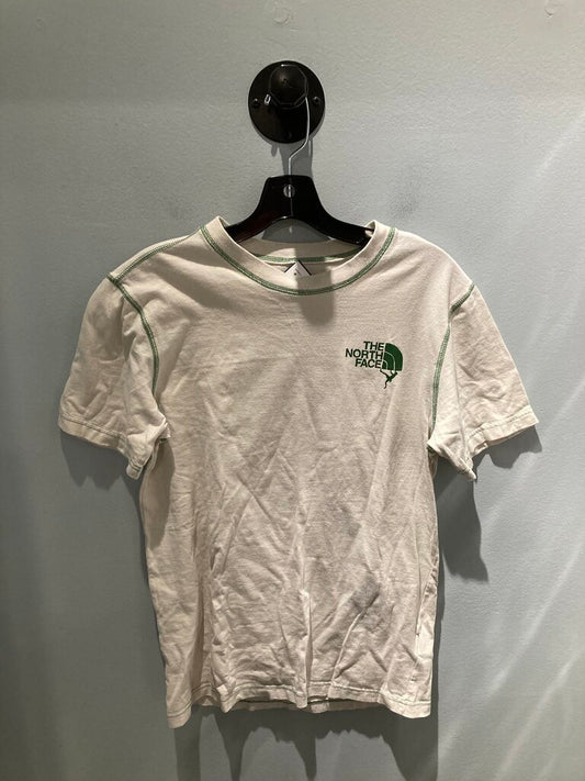 The North Face SS Top, Off White/Logo, Men's S