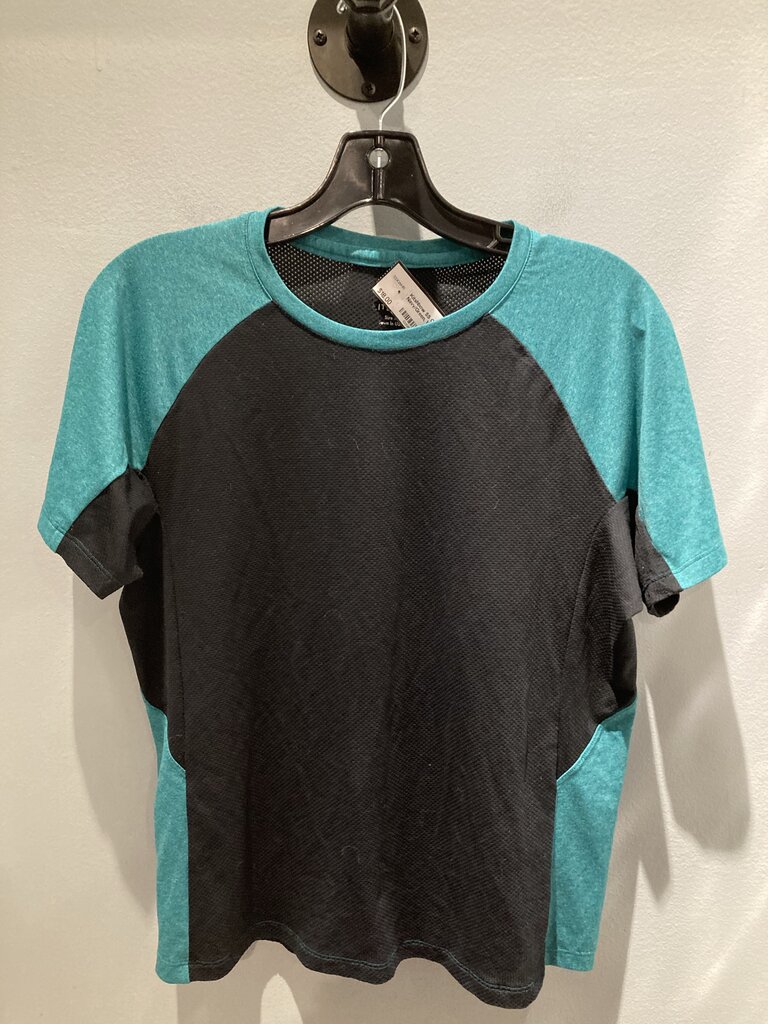 Kitshbow SS Crew, Navy/Green, Women's XL