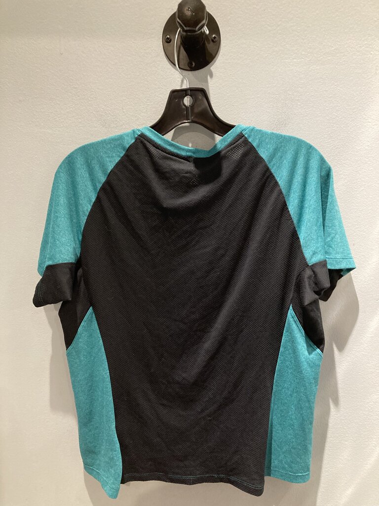 Kitshbow SS Crew, Navy/Green, Women's XL