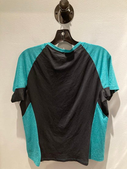 Kitshbow SS Crew, Navy/Green, Women's XL