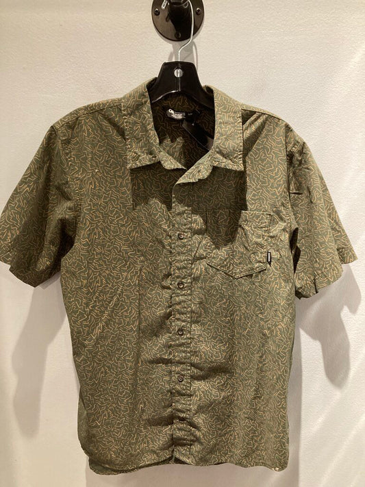 Outdoor Research SS Button Up< Green/Gold, Men's M