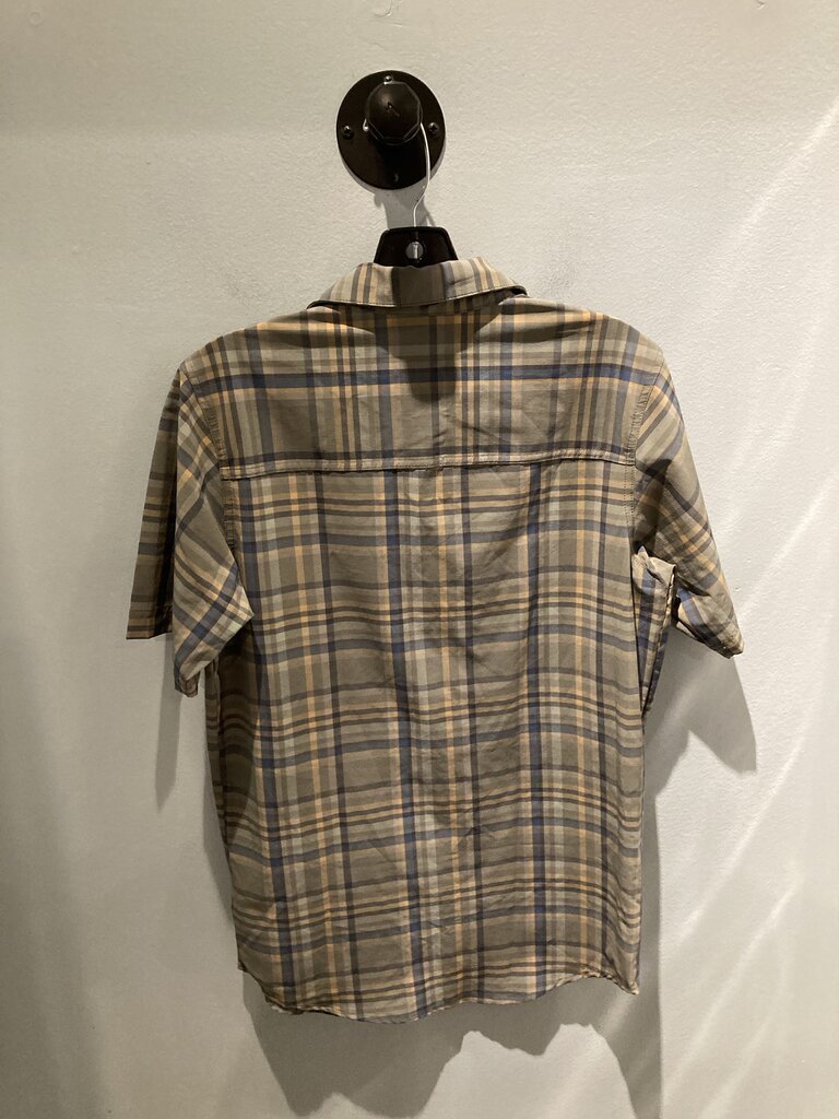 (NWT) Columbia SS Button Up, Green/Gold Plaid, Men's XS