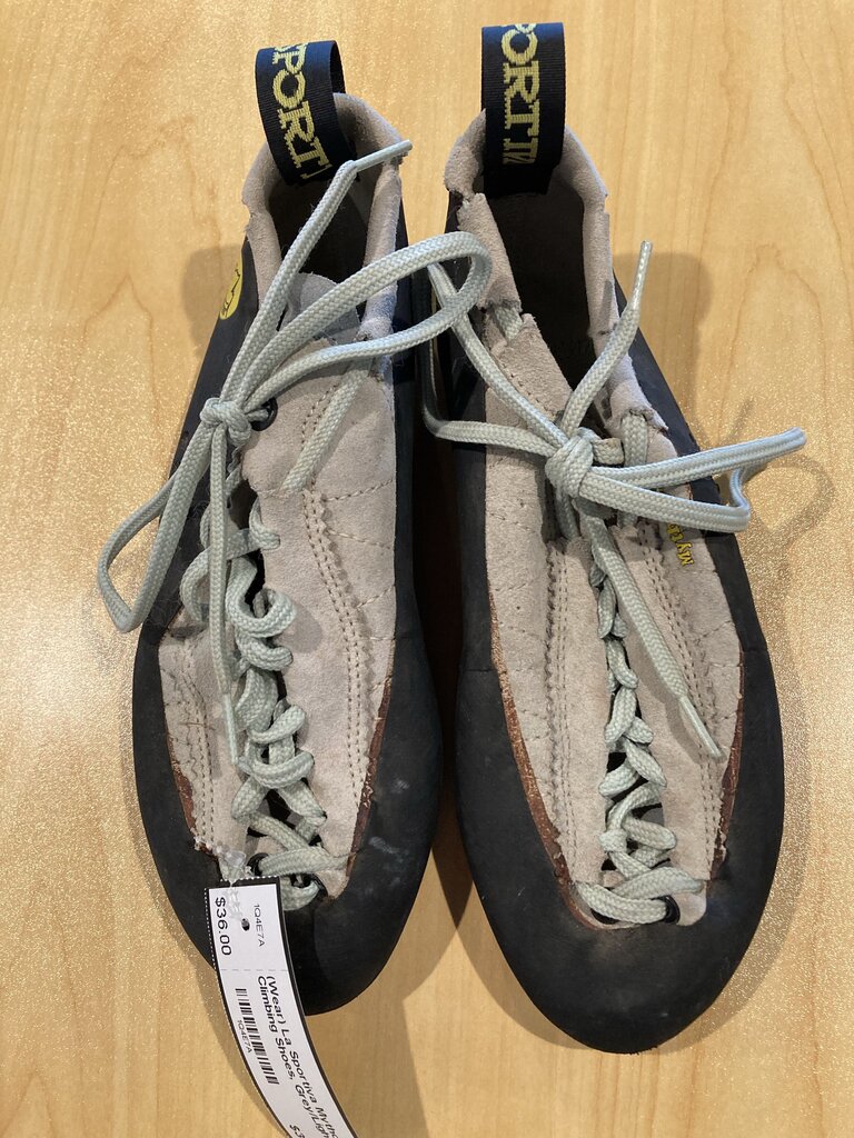 (Wear) La Sportiva Mythos Climbing Shoes, Grey/Light Blue, 37.5