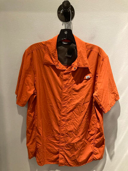 Outdoor Research SS Button Up, Orange, Men's M