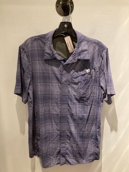 Outdoor Research SS Button Up, Blue Plaid, Men's M