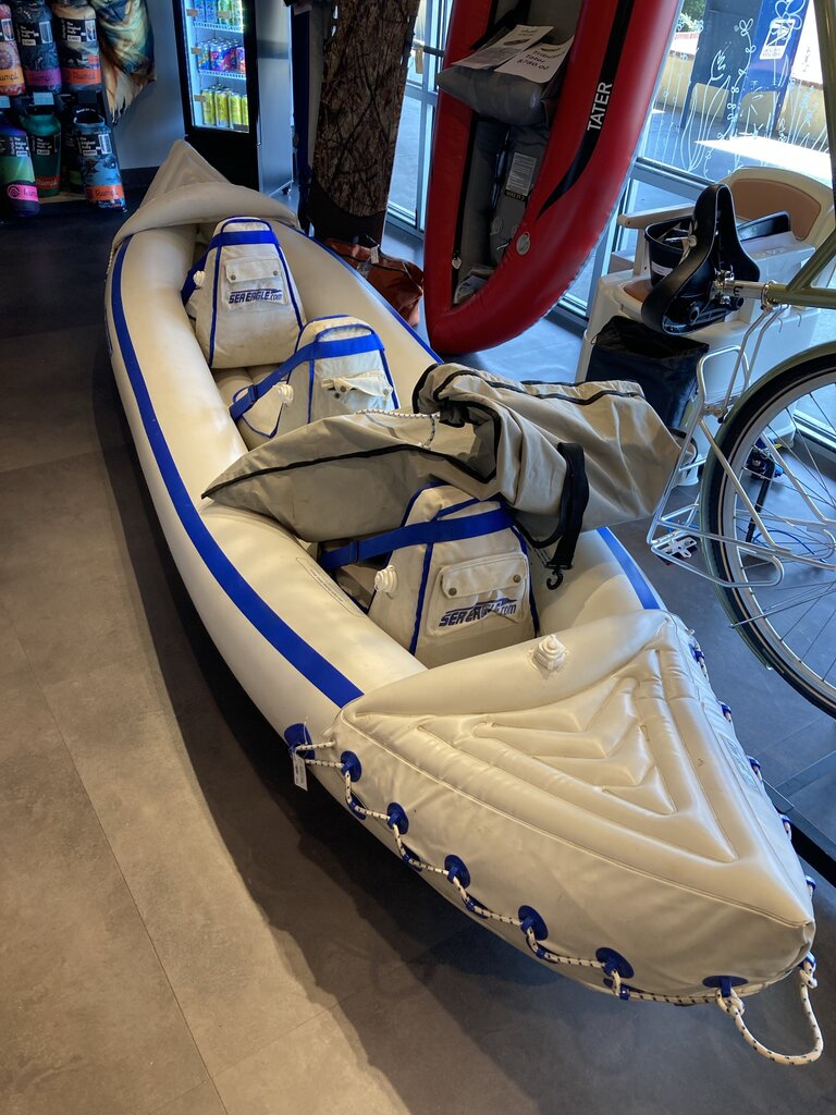 Sea Eagle 370 3 Person Inflatable Kayak w/Paddles
